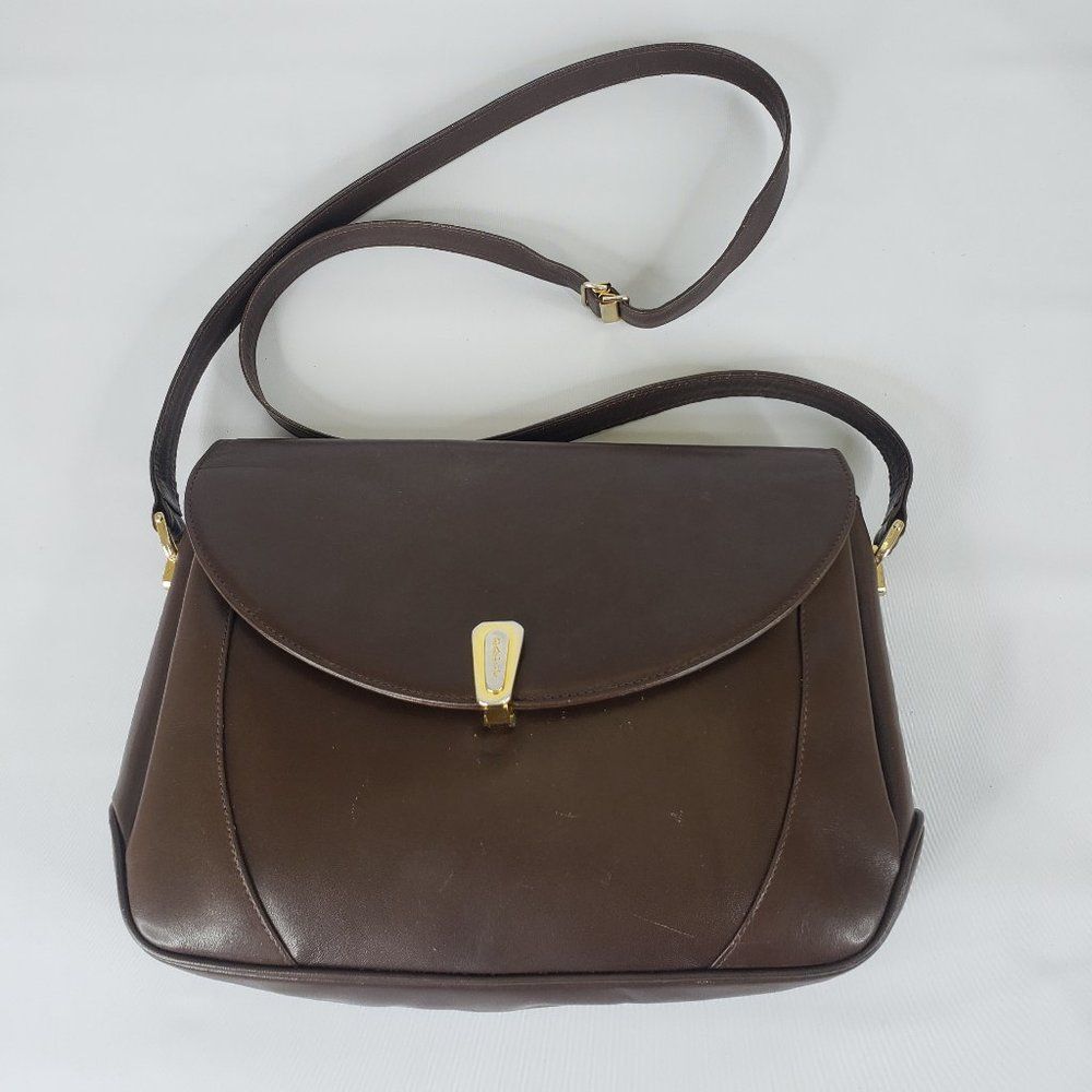 Bally Brown Made in Italy Messenger Crossbody Bag